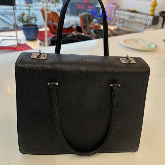 Prada Saffiano Graffiti Girl-Print Satchel Bag - Picture 3 of 9